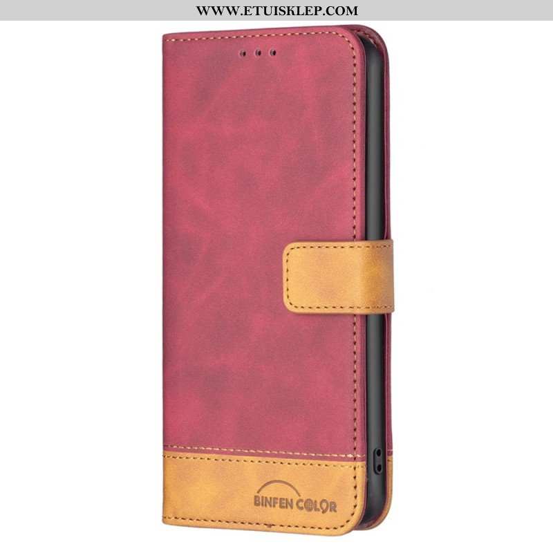 Etui Folio do Oppo A54 5G / A74 5G Dwukolorowy Kolor Binfena